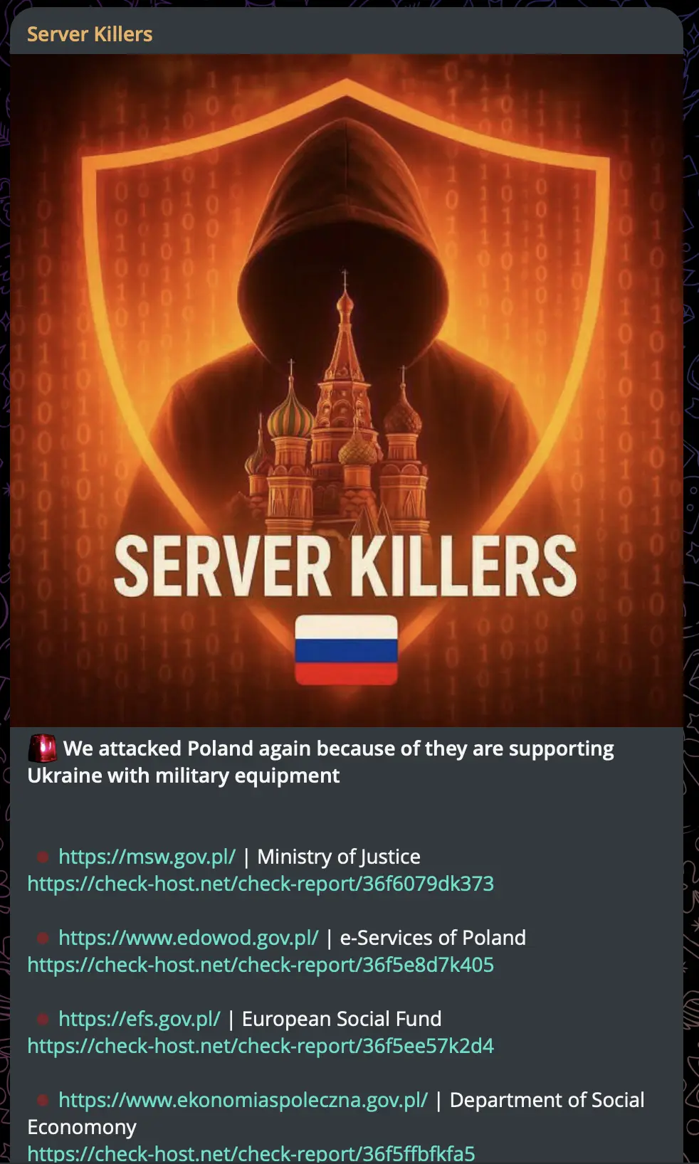 Server Killers - Poland Government Targeting