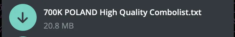 Example: Polish credential combolist